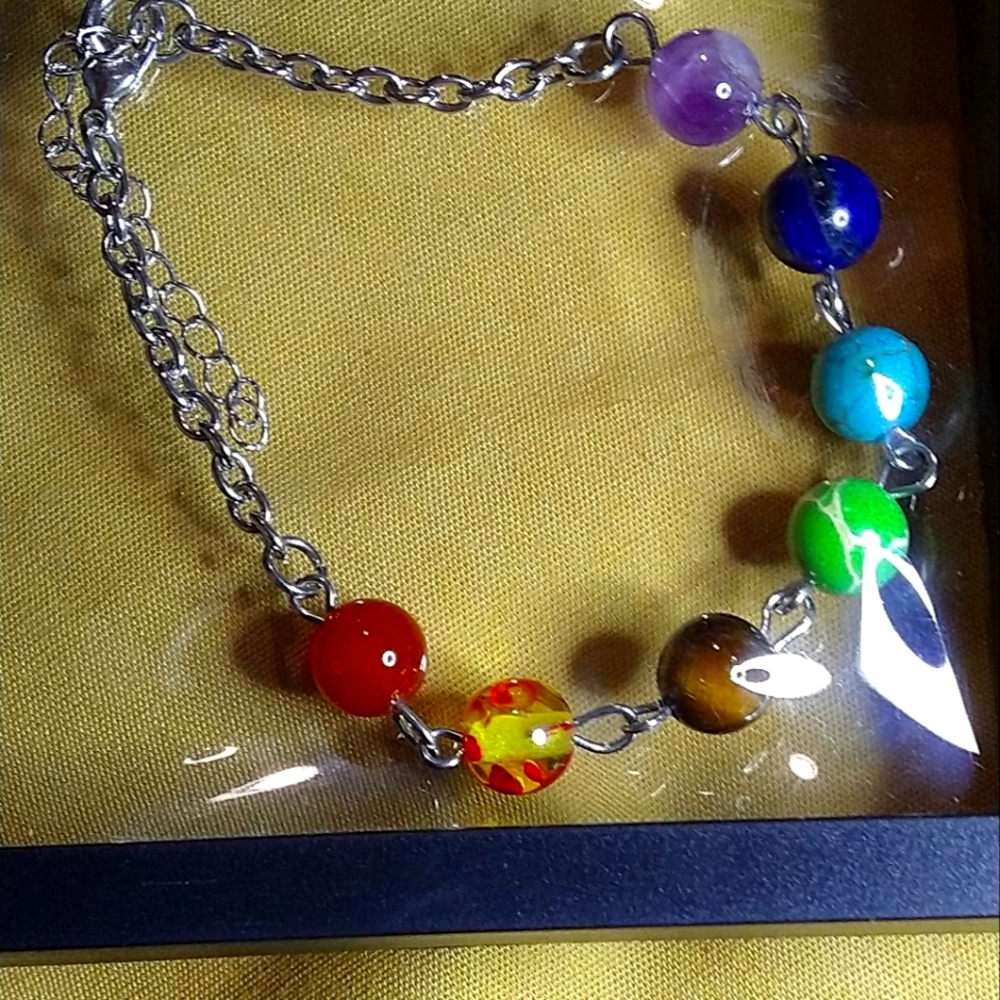 LOWEST I CAN GO!KARMA-*MULTI GEMSTONE* BRACELET 6.5 OR 7" INCH